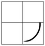 1/4 circle